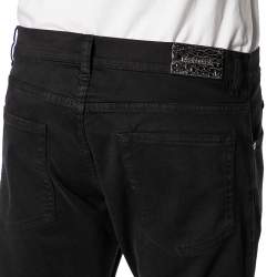 Pre Owned Roberto Cavalli Black Denim Straight Fit Jeans M
