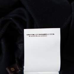 مملوكة مسبقًا تي شيرت روبرتو كافالي رقبة حرف في قطن مطبوع بيج داكن مقاس متوسط