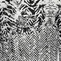 Pre Owned Roberto Cavalli Brown & White Cotton Knit Long Sleeve T-Shirt XXL