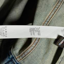 Pre Owned جاكيت روبرتو كافالي تراكر دنيم أزرق نيلي فاتح مقاس إكس إكس لارج