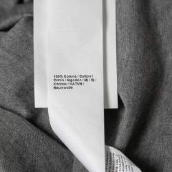 Pre Owned Roberto Cavalli Grey Logo Print Cotton Crew Neck Half Sleeve T-Shirt XXL