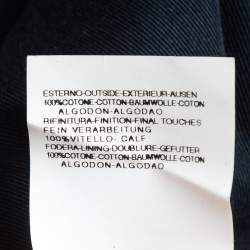 Roberto Cavalli Navy Blue Gabardine Belted Chino Shorts M