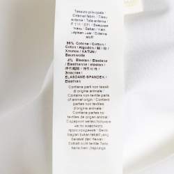 Pre Owned Roberto cavalli White Bird Print Cotton Slim Fit Shirt XL