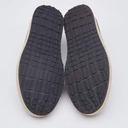 Pre Owned Roberto Cavalli Black Leather Logo Detail Slip On Espadrille Size 43