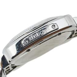 Pre Owned Roberto Cavalli Silver Stainless Steel Bohemienne R7253166015 Men's Wristwatch 41 mm