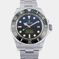 Rolex Blue Stainless Steel Sea-Dweller Deepsea Automatic Men's Wristwatch 44 mm