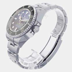 Rolex Blue Stainless Steel Sea-Dweller Deepsea Automatic Men's Wristwatch 44 mm