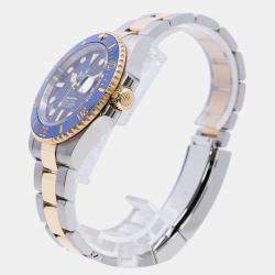 Rolex Blue 18k Yellow Gold Stainless Steel Submariner 126613LB Automatic Men's Wristwatch 41 mm