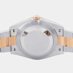 Rolex Sundust 18k Rose Gold Stainless Steel Datejust 126301 Automatic Men's Wristwatch 41 mm