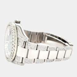 Rolex Custom Chocolate  8.3ct Diamonds Stainless Steel Datejust II 116300 Automatic Men's Wristwatch 41mm