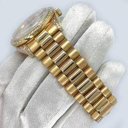 Rolex Custom White MOP 2.3CT Diamond 18K Yellow Gold Day-Date  Automatic Men's Wristwatch 36mm