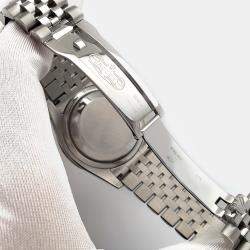 Rolex Custom Yellow 4CT Diamond Stainless Steel Datejust 116200 Automatic Men's Wristwatch 36mm