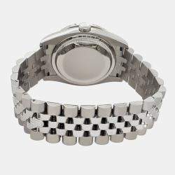 Rolex Custom Chocolate 4CT Diamond Stainless Steel Datejust 116200 Automatic Men's Wristwatch 36mm