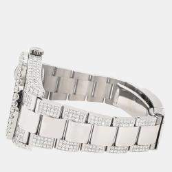 Rolex Custom Champagne 10.65CT Diamond Stainless Steel Datejust II 116300 Automatic Men's Wristwatch 41 mm