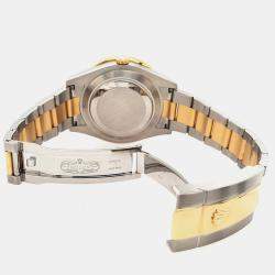 Rolex Custom Black 5.5CT Diamond 18k Yellow Gold Stainless Steel Datejust II 116333 Automatic Men's Wristwatch 41 mm