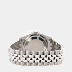 Rolex Custom Green MOP 1.85ct Diamond Stainless Steel Datejust 116200 Automatic Men's Wristwatch 36 mm