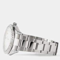 Rolex Custom Pink MOP 4.4CT Diamond Stainless Steel Datejust 126300 Automatic Men's Wristwatch 41 mm