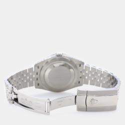 Rolex Custom Silver 5.9CT Diamond Stainless Steel Datejust 126300 Automatic Men's Wristwatch 41 mm