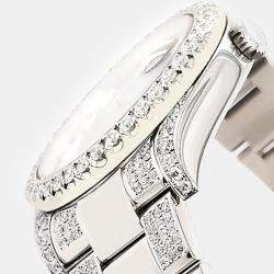 Rolex Custom Gray 8.3ct Diamond Stainless Steel Datejust II 116300 Automatic Men's Wristwatch 41 mm