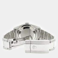 Rolex Custom Red MOP 4.5CT Diamond Stainless Steel Datejust 116200 Automatic Men's Wristwatch 36 mm