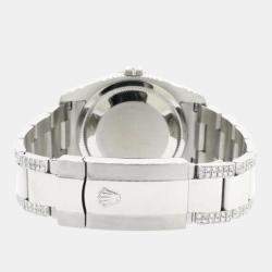 Rolex Custom Yellow 4.5CT Diamond Stainless Steel Datejust 116200 Automatic Men's Wristwatch 36 mm