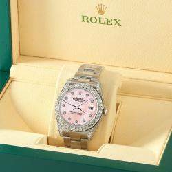 Rolex Custom Royal Pink 4.5ct Diamond Stainless Steel Datejust II 116300 Automatic Men's Wristwatch 41 mm