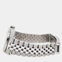 Rolex Custom Black 2.85CT Diamond Stainless Steel Datejust  Automatic Men's Wristwatch 36mm