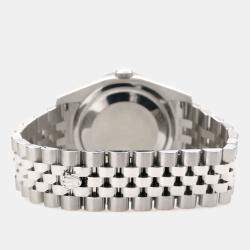 Rolex Custom Imperial Red 1.85CT Diamond Stainless Steel Datejust 116200 Automatic Men's Wristwatch 36mm
