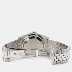 Rolex Custom Purple MOP 2.0CT Diamond Stainless Steel Datejust 116200 Automatic Men's Wristwatch 36mm