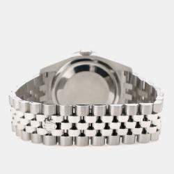 Rolex Custom Purple MOP 2.0CT Diamond Stainless Steel Datejust 116200 Automatic Men's Wristwatch 36mm