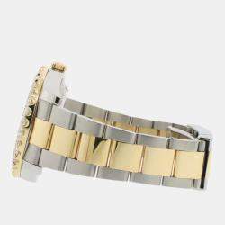Rolex Custom Black 5.2CT Diamond 18K Yellow Gold Stainless Steel Datejust II  Automatic Men's Wristwatch 41MM