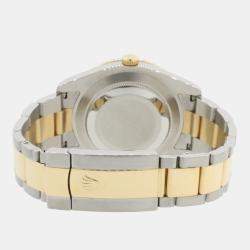 Rolex Custom Black 5.2CT Diamond 18K Yellow Gold Stainless Steel Datejust II  Automatic Men's Wristwatch 41MM