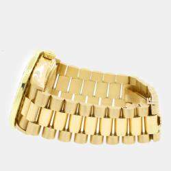 Rolex Customised White MOP 4.0CT Diamond 18K Yellow Gold Day-Date  Automatic Men's Wristwatch 36MM
