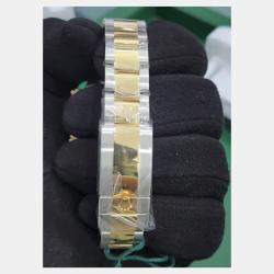 Pre Owned Rolex White Yellow Gold Oystersteel golden Counter Ring Oyster Cosmograph Daytona Men's Wristwatch 40 MM