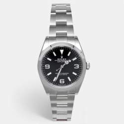 Pre Owned Rolex Explorer M124270-0001 Black Dial Oystersteel Men's Wristwatch 36 mm