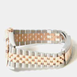 Pre Owned Rolex Datejust 126331-0004 Automatic Chocolate Diamond 18K Rose Gold Stainless Steel Men’s Wristwatch 41 mm