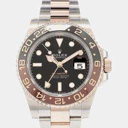 Pre Owned Rolex GMT Master II 126711 CHNR Rootbeer Black 18K Everose Gold Stainless Steel Automatic Men's Wristwatch 40mm