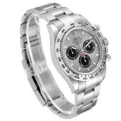 Rolex Silver 18K White Gold Cosmograph Daytona 116509 Men's Wristwatch 40 MM