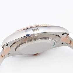 Pre Owned Rolex Slate 18k Everose Stainless Steel Datejust 126331 Men's Wristwatch 41 mm 