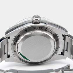 Pre Owned Rolex Black Stainless Steel Milgauss M116400GV-0001 Men's Wristwatch 40 mm