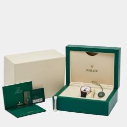 Rolex White 18K Everose Gold Alligator Leather Cellini Moonphase 50535-0002 Men's Wristwatch 39 mm