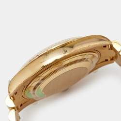 Pre Owned Rolex Champagne 18k Yellow Gold Diamond Day-Date II 218238 Men's Wristwatch 41 mm