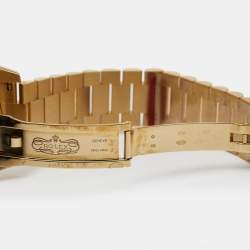 Pre Owned Rolex Champagne 18k Yellow Gold Diamond Day-Date II 218238 Men's Wristwatch 41 mm