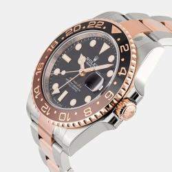 Rolex 18k Rose Gold, Stainless Steel GMT || Rootbeer 40 mm