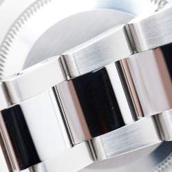 Pre Owned Rolex Charcoal Dark Grey 18K White Gold Stainless Steel Datejust II 116334-0002 Men's Wristwatch 41 mm