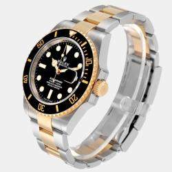 Rolex Black 18k Yellow Gold And Stainless Steel Submariner 126613 LN Automatic Men's Wristwatch 41 mm