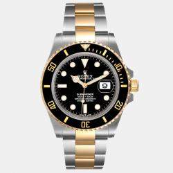 Rolex Black 18k Yellow Gold And Stainless Steel Submariner 126613 LN Automatic Men's Wristwatch 41 mm