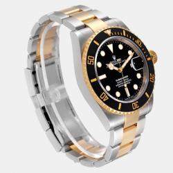 Rolex Black 18k Yellow Gold And Stainless Steel Submariner 126613 LN Automatic Men's Wristwatch 41 mm