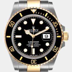 Rolex Black 18k Yellow Gold And Stainless Steel Submariner 126613 LN Automatic Men's Wristwatch 41 mm