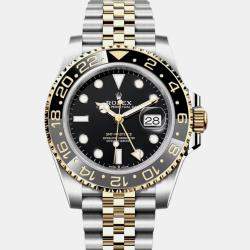 Pre Owned Rolex -18K Yellow Gold & Stainless Steel 40 black automatic GMT-Master II 126720 GRNR